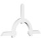 Ekena Millwork Ericson Architectural Grade PVC Gable Bracket, 96"W x 52"H x 4"D x 6"F, 13/12 Pitch GBP096X52X0406ERI00 - alternate 1